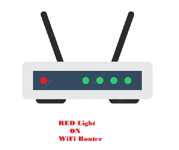 How to fix red light on wifi router