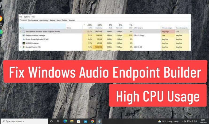 Windows Audio Cpu Usage When No Sound