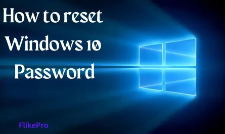 How to reset Windows 10 Password